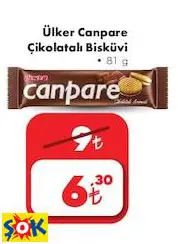 ÜLKER CANPARE ÇİKOLATALI BİSKÜVİ